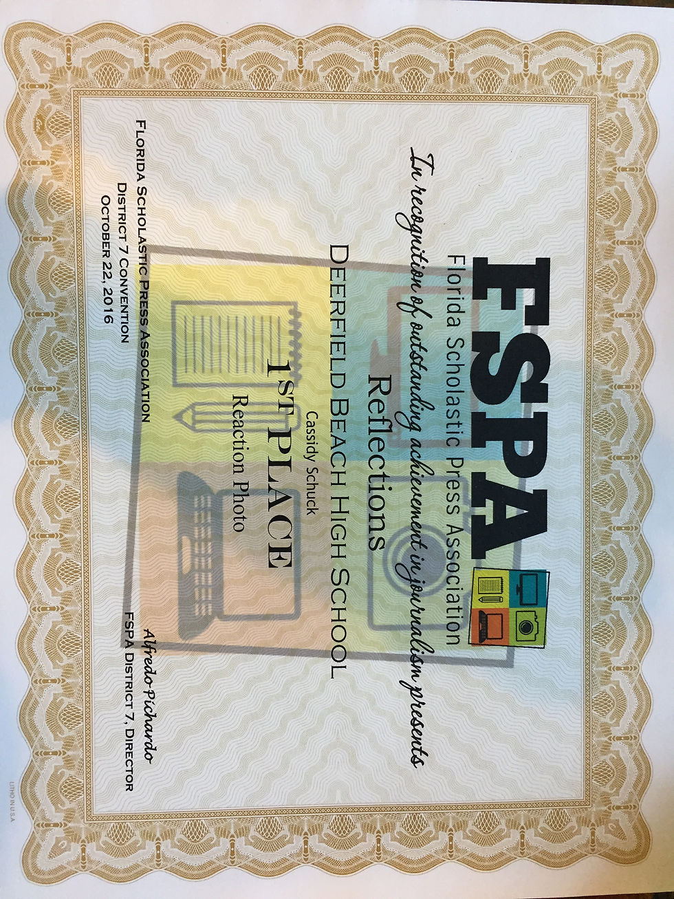 1st Place Award