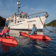 Kayaking in Luncheon Cove, Dusky Sound