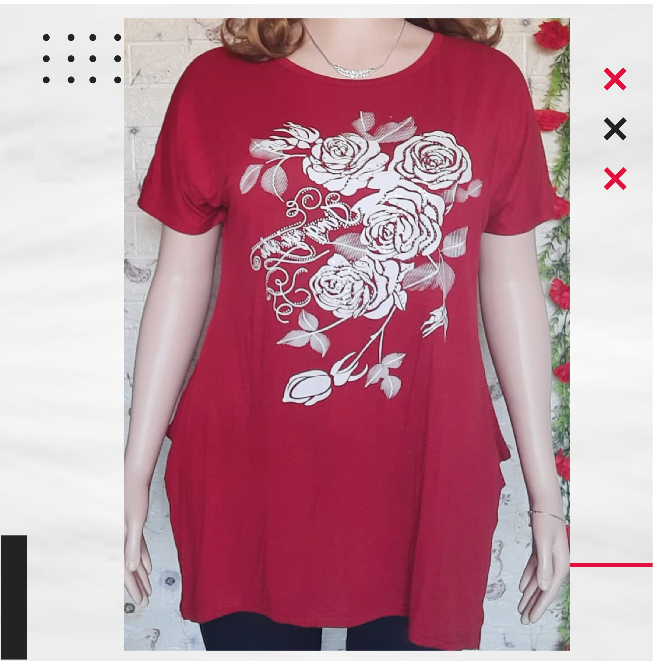 1 Docena Polera para mujeres de talla grande.