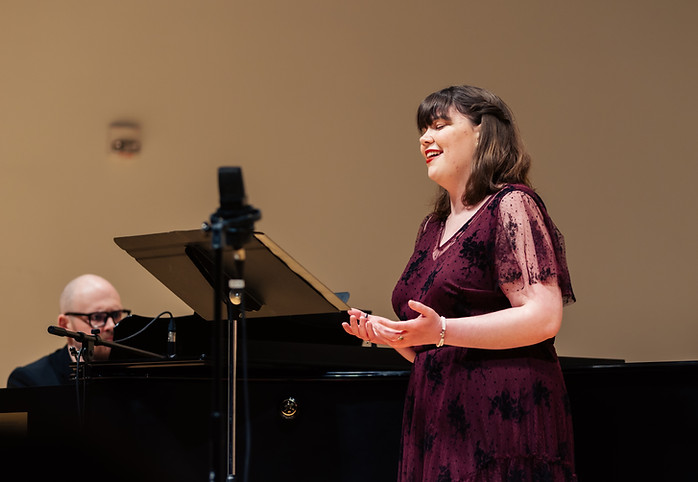 Rosemary Joyce in concert with pianist Josh Quinn.