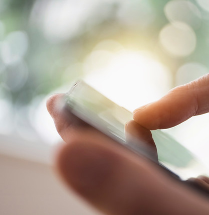 L'utilisation d'un téléphone tactile