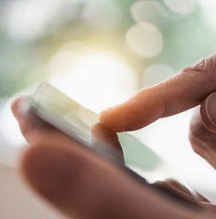 L'utilisation d'un téléphone tactile