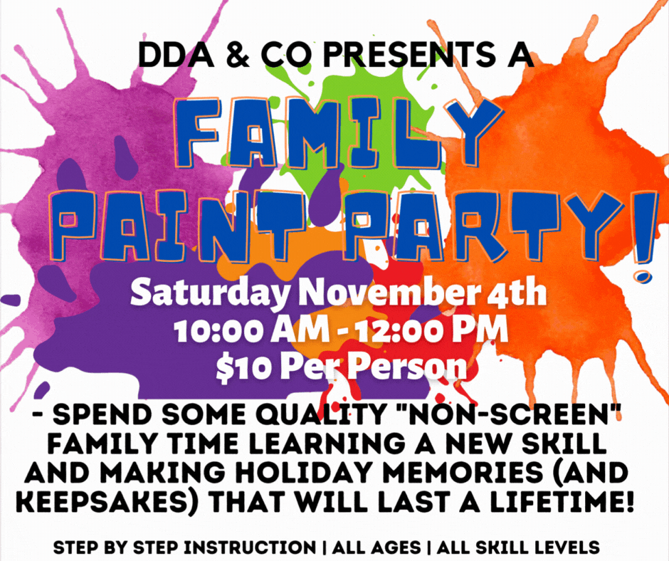 Family Paint Party Dance Studio