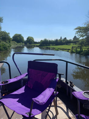 Sundeck on the stern of Kwa Heri
