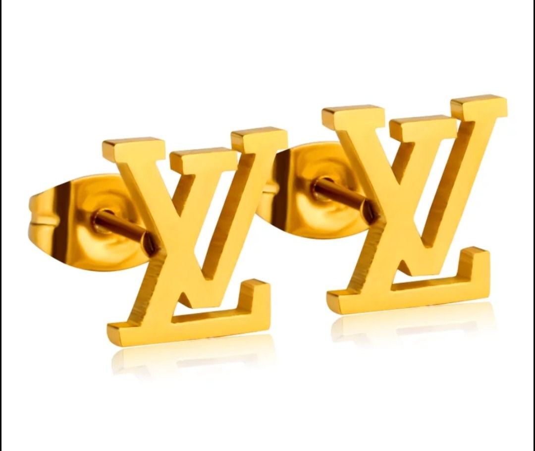Gold LV Earrings