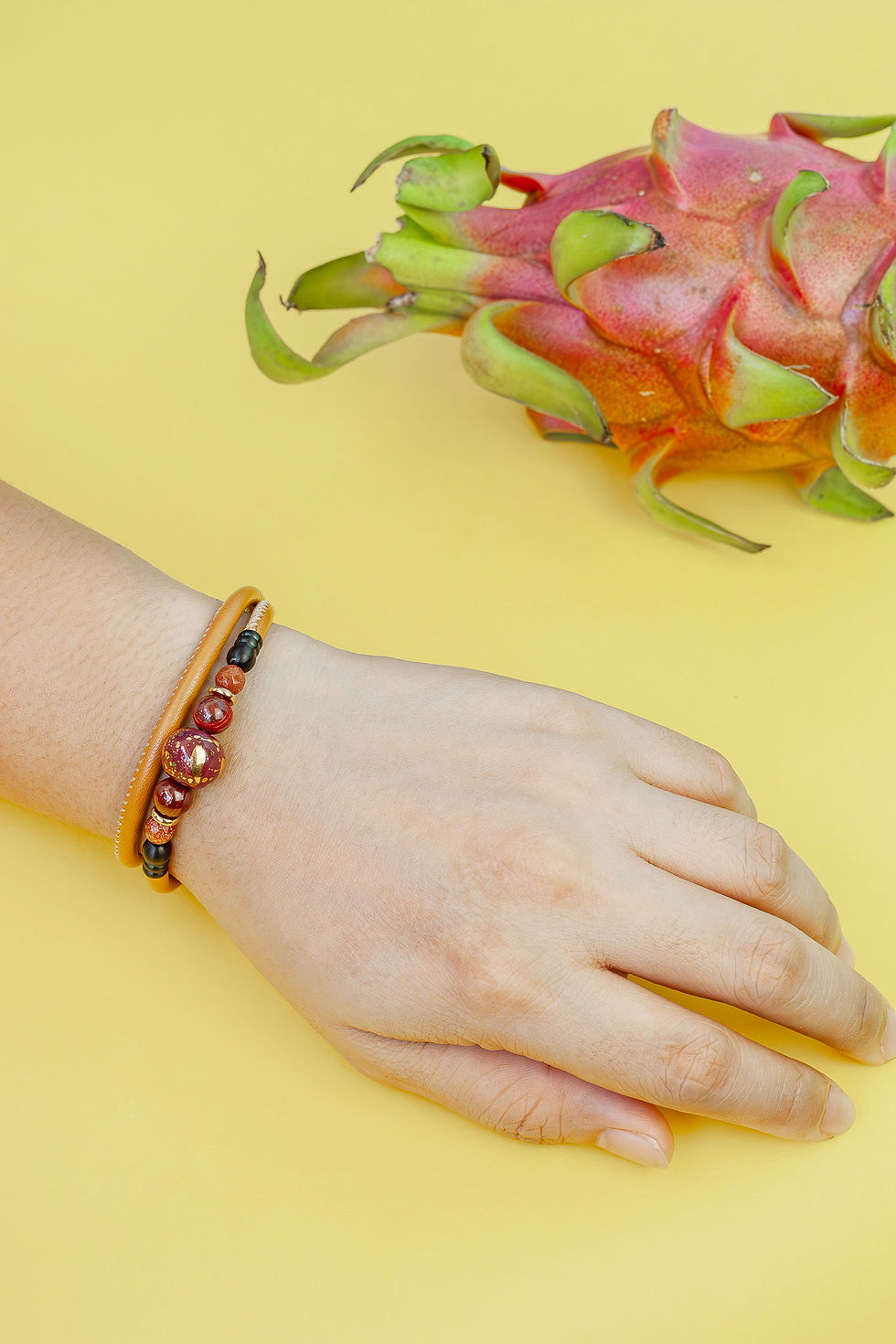 Thumbnail: Ife in 4mm Cognac Nappa Leather