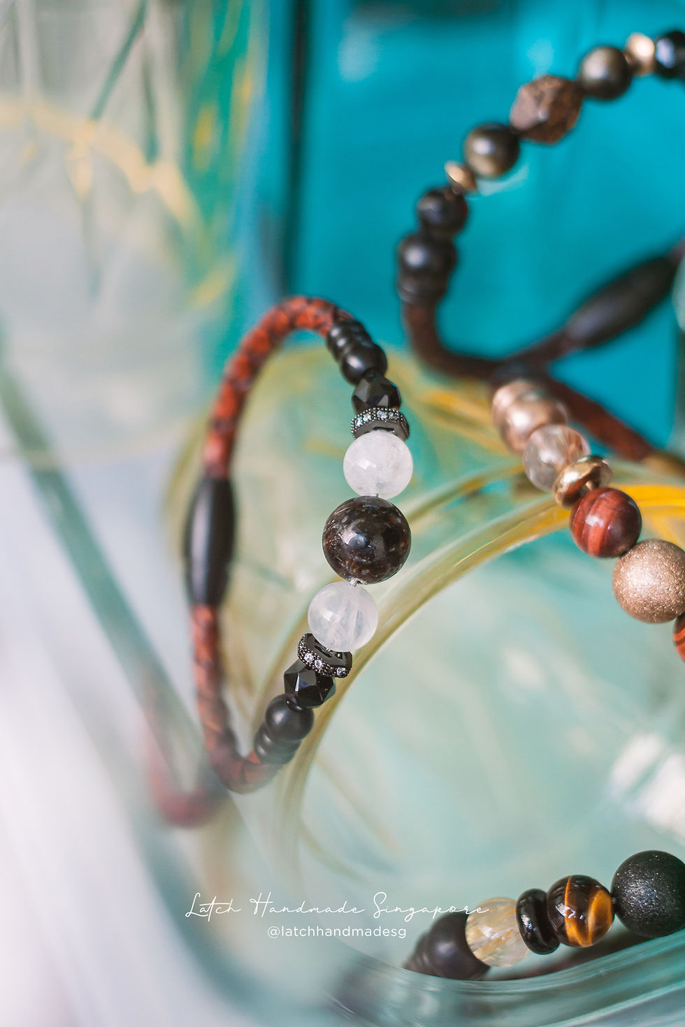 Thumbnail: Austine in 4mm Distressed Brown Leather