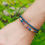 Thumbnail: Wisteria in 3mm Antique Blue Leather
