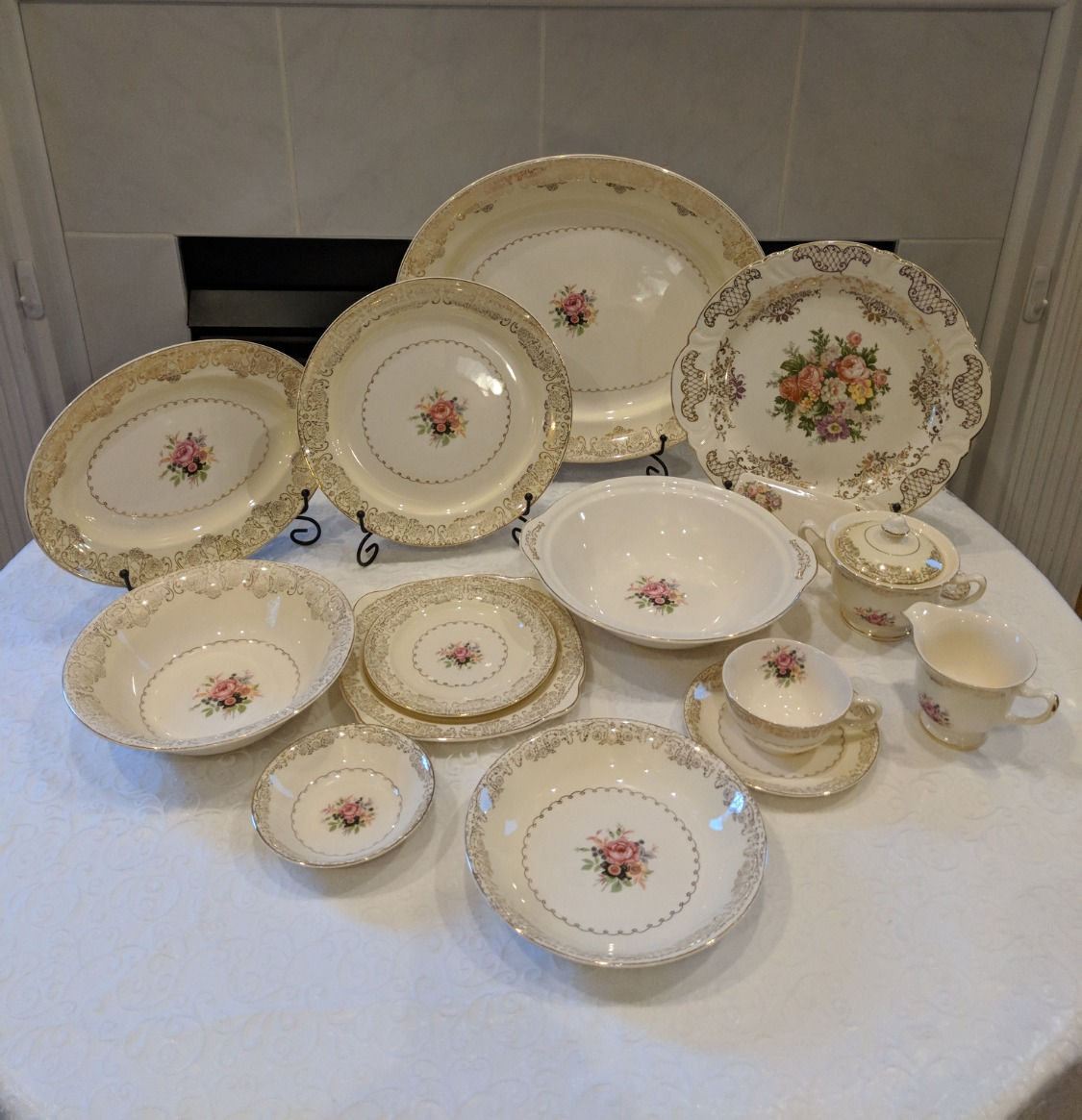 Paden City Pottery Gold Filigree