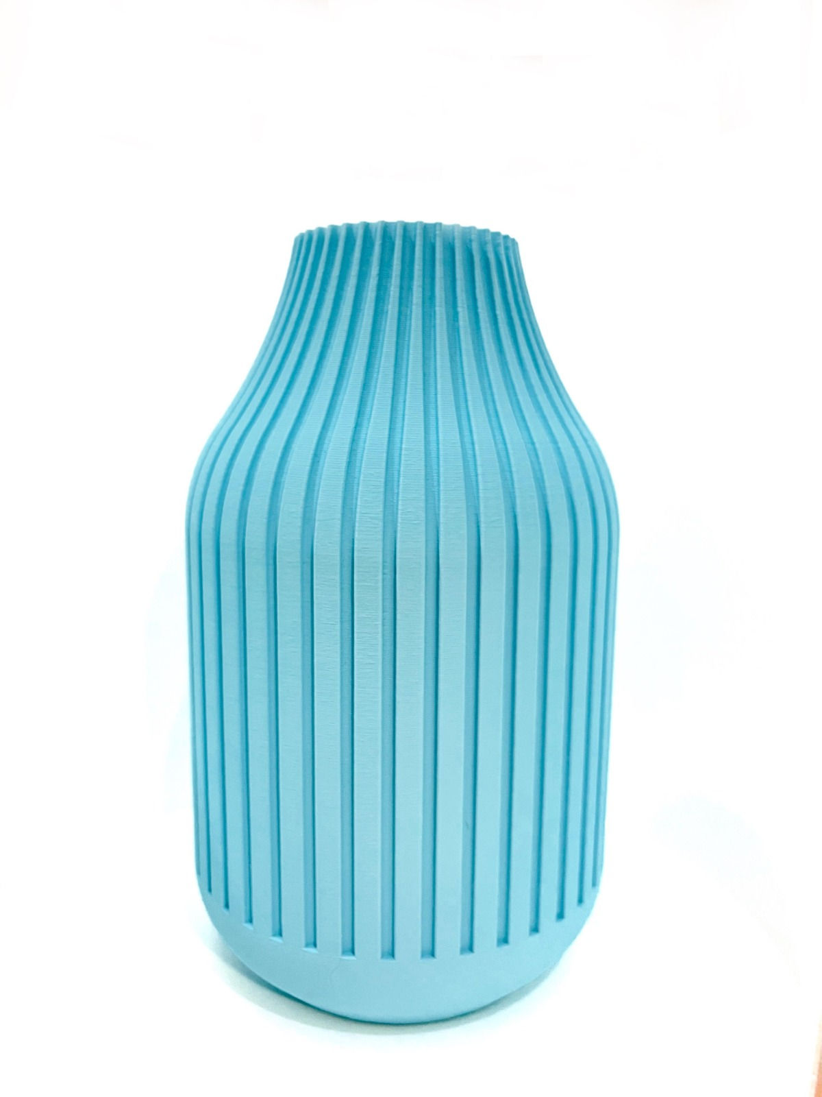 Aliceblue Grooved Vase