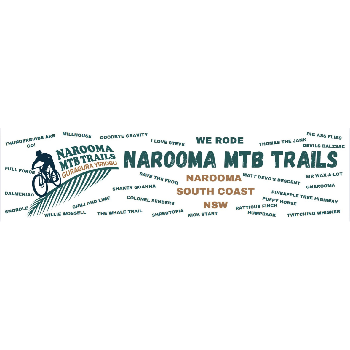 Narooma MTB Trails Bumper sticker