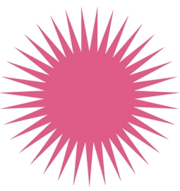 Decorative pink star