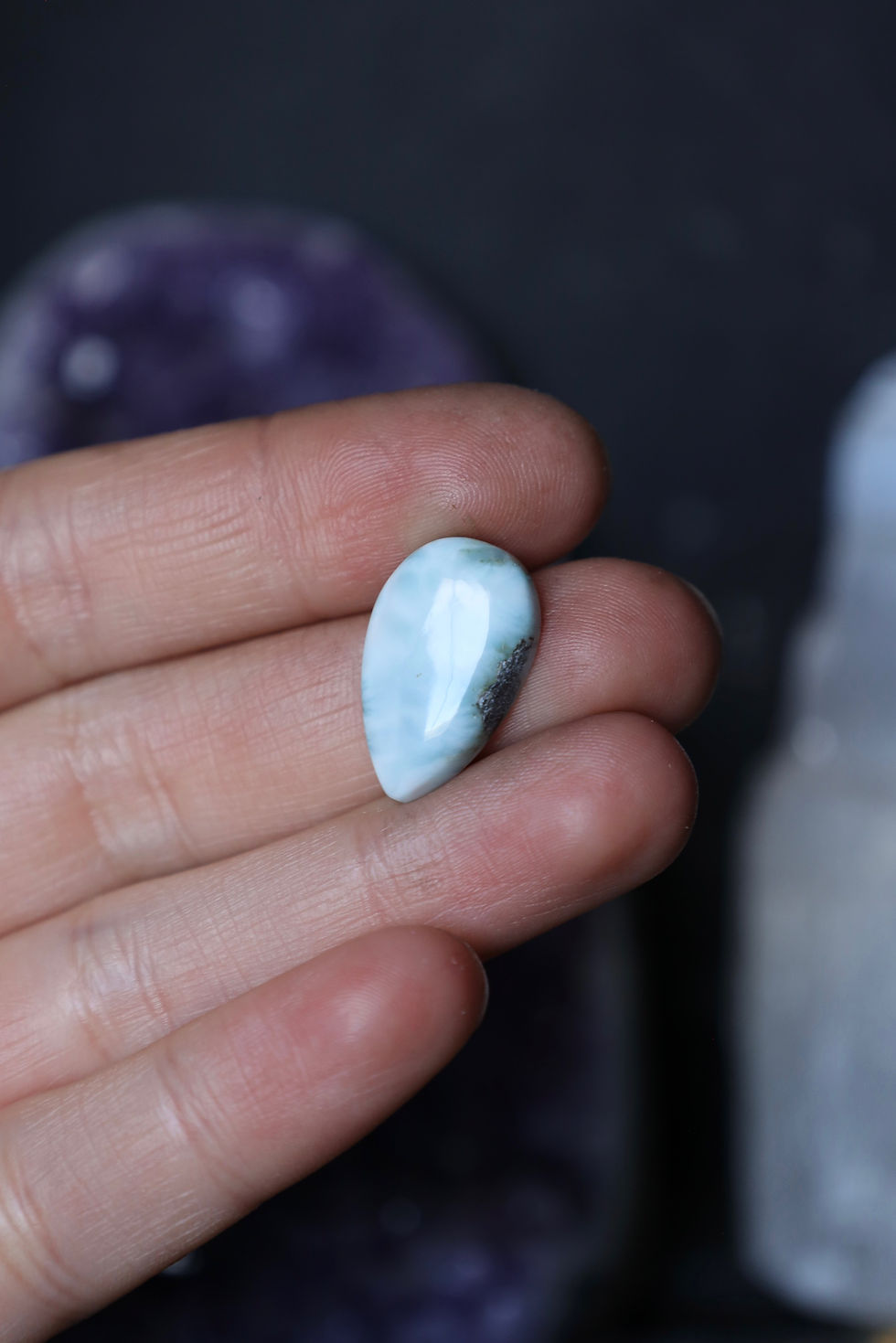 Thumbnail: *Custom Remake* Larimar Turtle Pendant in Copper