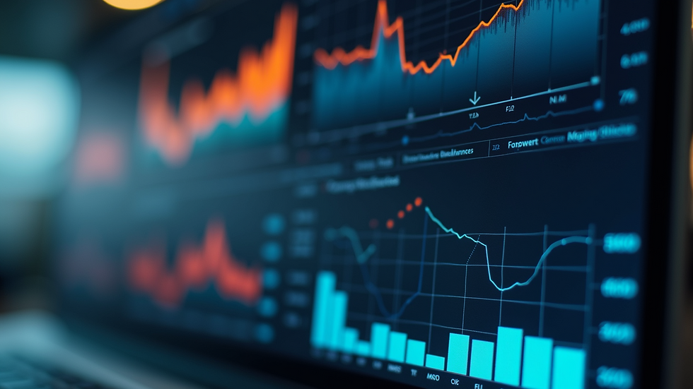 Close-up view of a digital dashboard displaying performance metrics