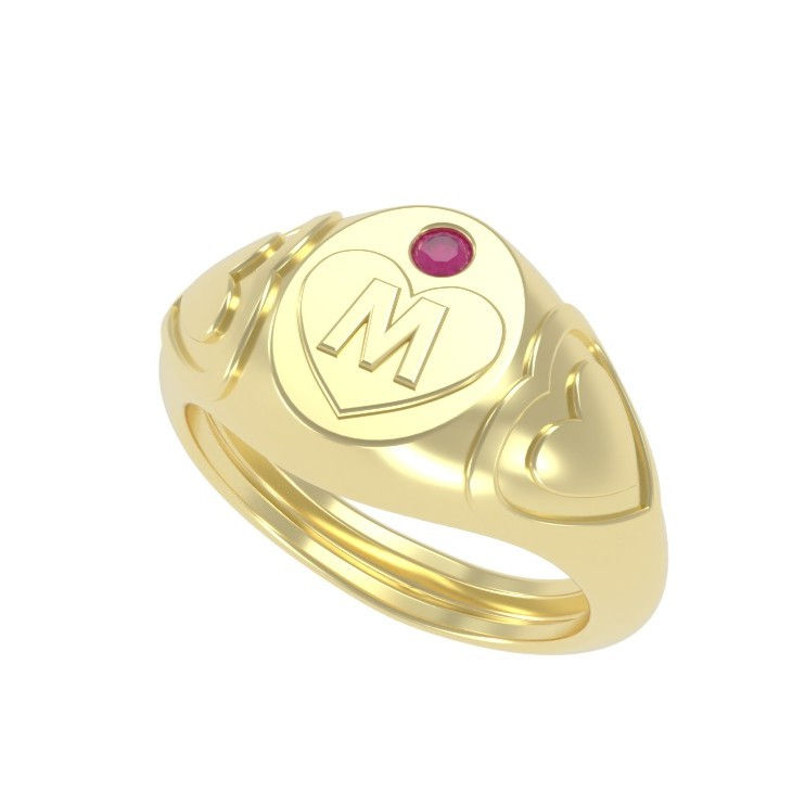 Miniatura: ANEL SIGNET LOVE ME