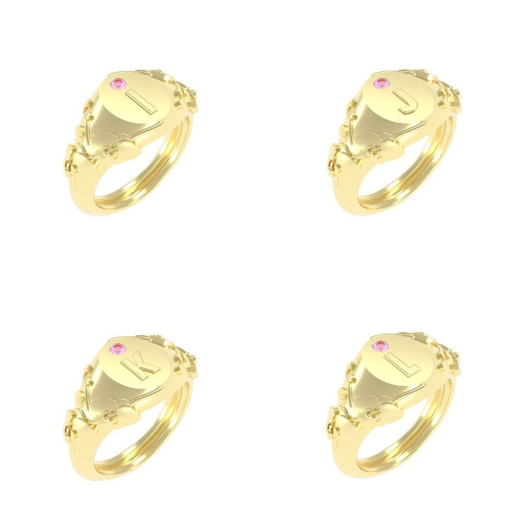 Miniatura: ANEL SIGNET ORCHID