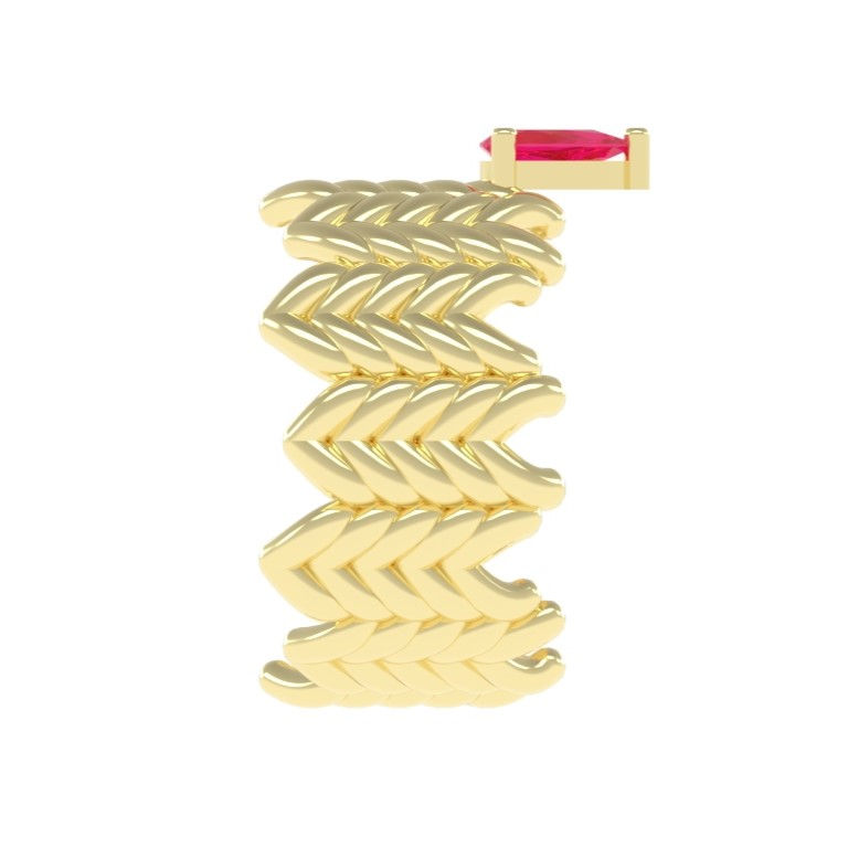 Miniatura: ANEL TRICOT RUBELITA