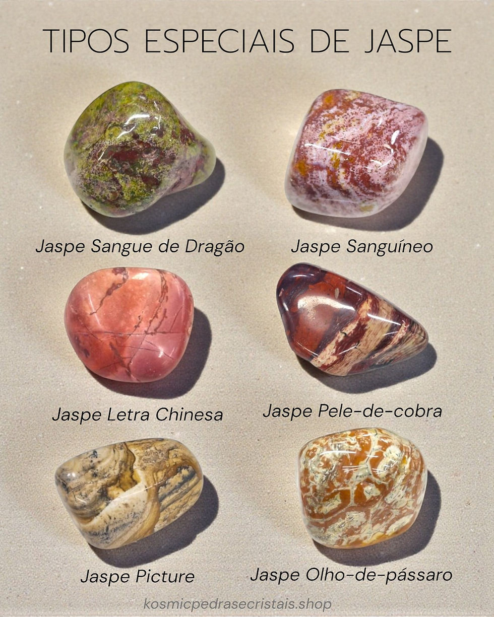 Tipos de Jaspe: história, significados, propriedades e características dos principais jaspes