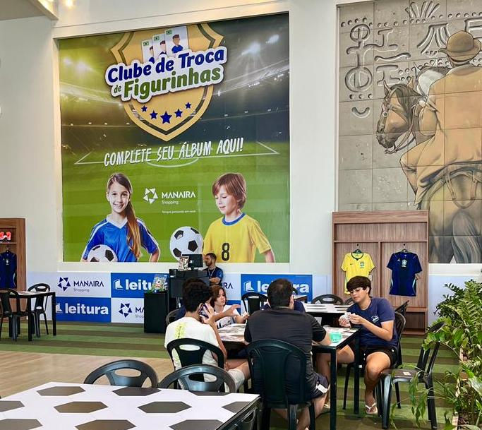 Manaira e Mangabeira Shopping entram no clima da Copa com Clube de Troca de Figurinhas