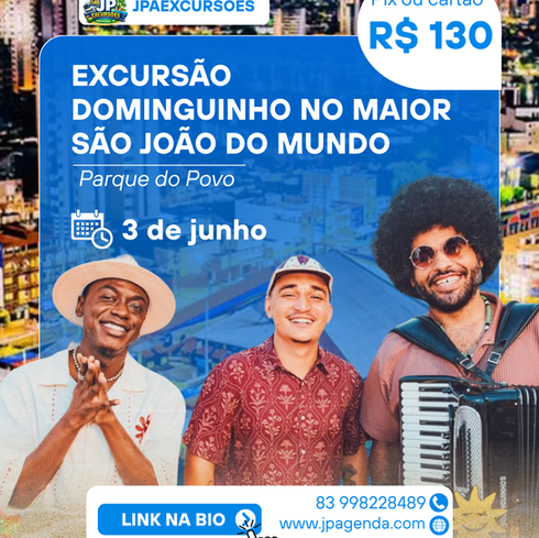 Bate e volta leva público de João Pessoa para a abertura histórica do São João de Campina Grande