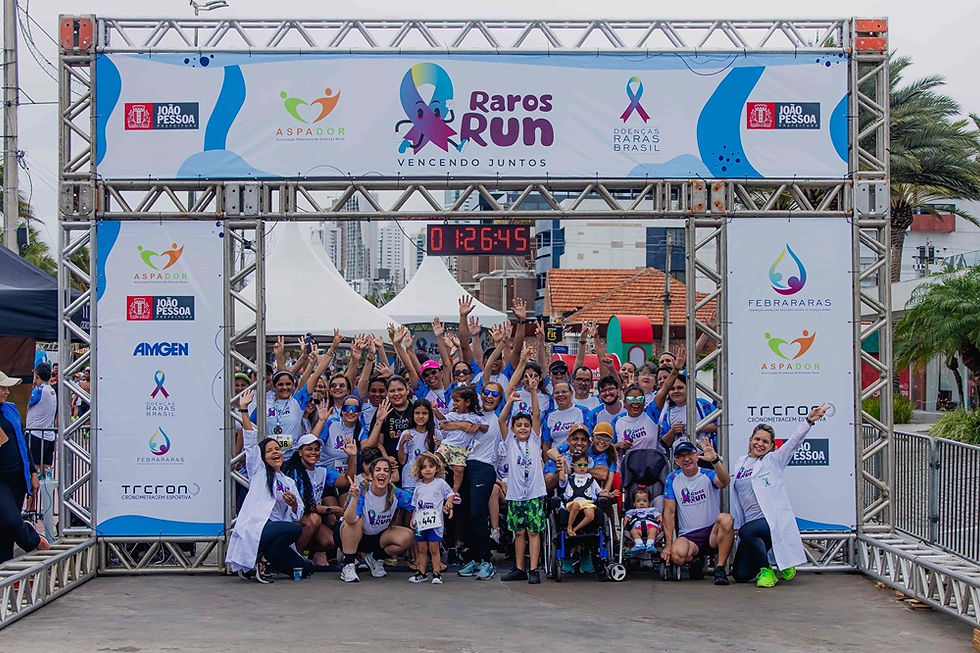 vários participantes da corrida