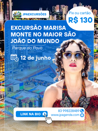 Bate e volta saindo de João Pessoa leva público para noite especial com Marisa Monte no Parque do Povo, em Campina Grande
