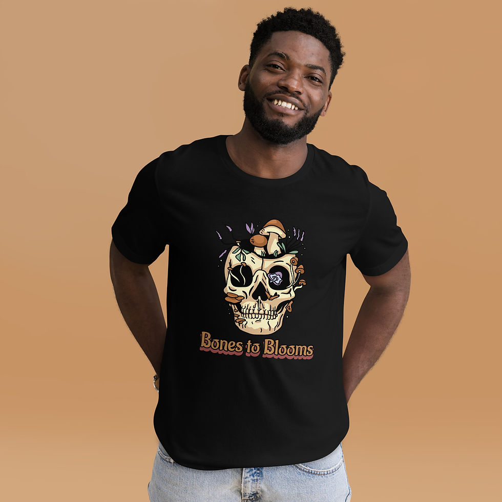 Thumbnail: Bones to Blooms Unisex t-shirt