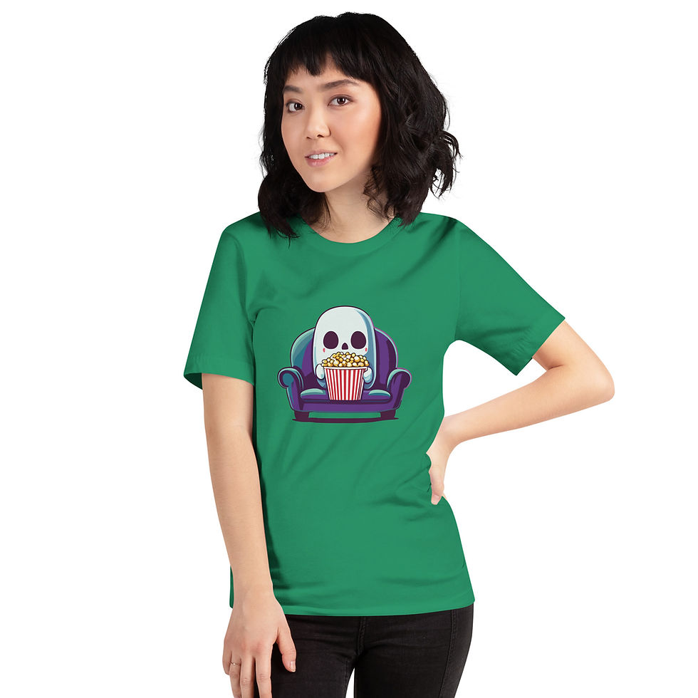Thumbnail: Ghostly Movie Munchies Unisex t-shirt