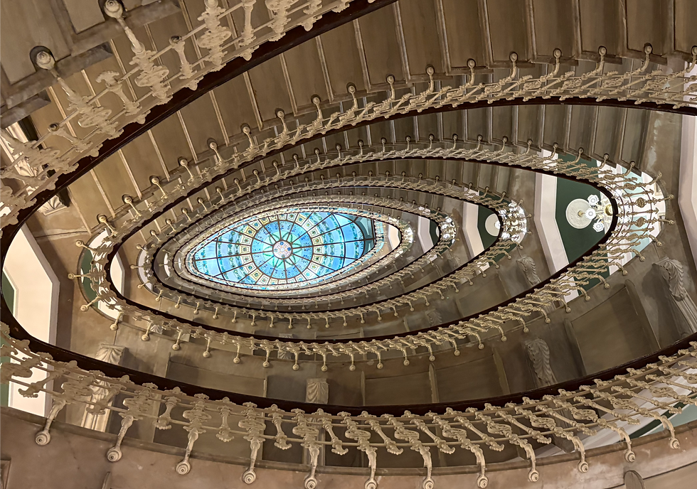 The Hotel Bristol Palace staircase