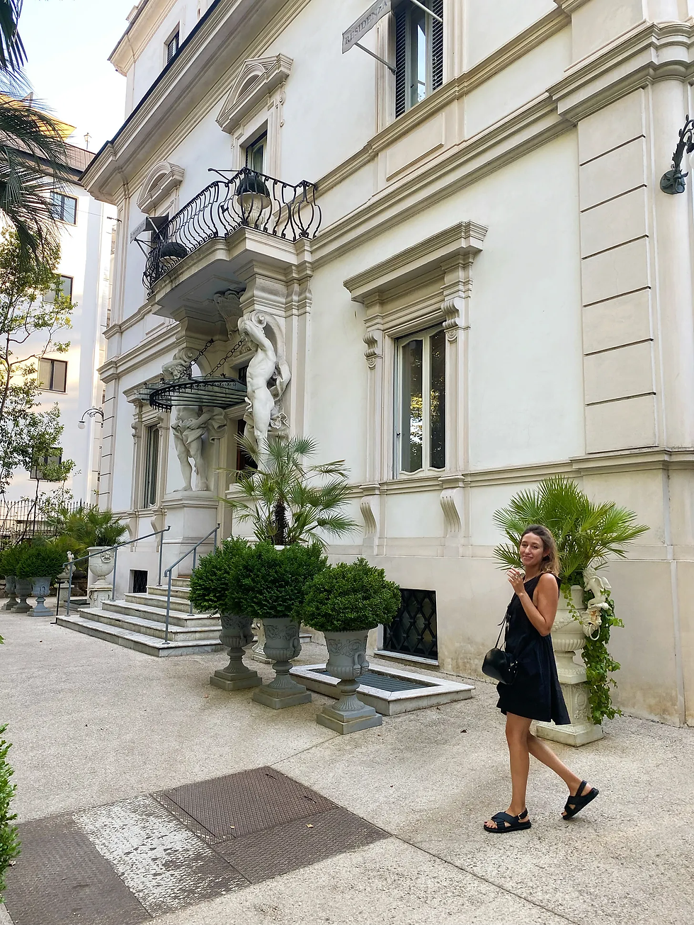 The exterior of Villa Laetitia, Rome