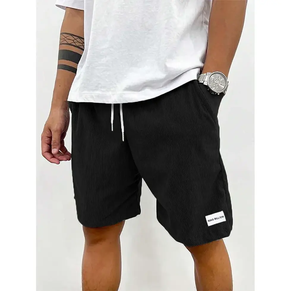 Thumbnail: Summer Men Corduroy Sweatpants Casual Shorts Men's Beach Shorts Basketball Short