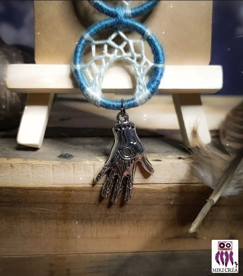 Miniature : Amulette éclipse lueur de sortilège orage & céleste