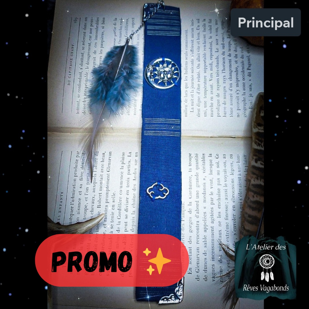 Marque-page en livre ancien - modèle "Astronomie"