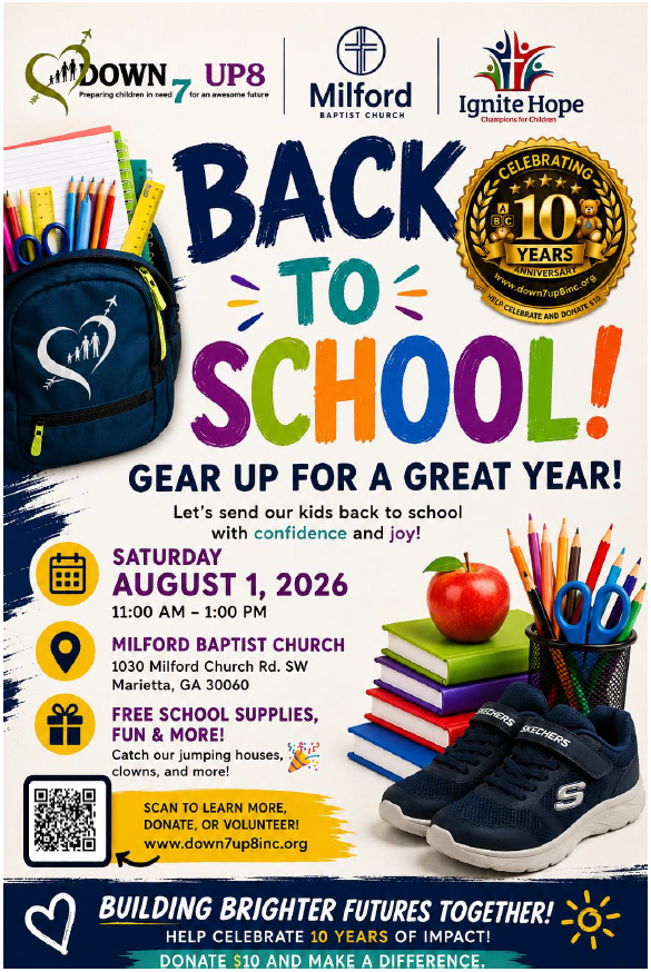 BACK TO SCHOOL 2026 flyer