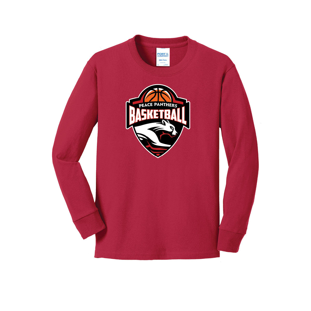 Panthers Basketball Long Sleeve Shirt: YOUTH