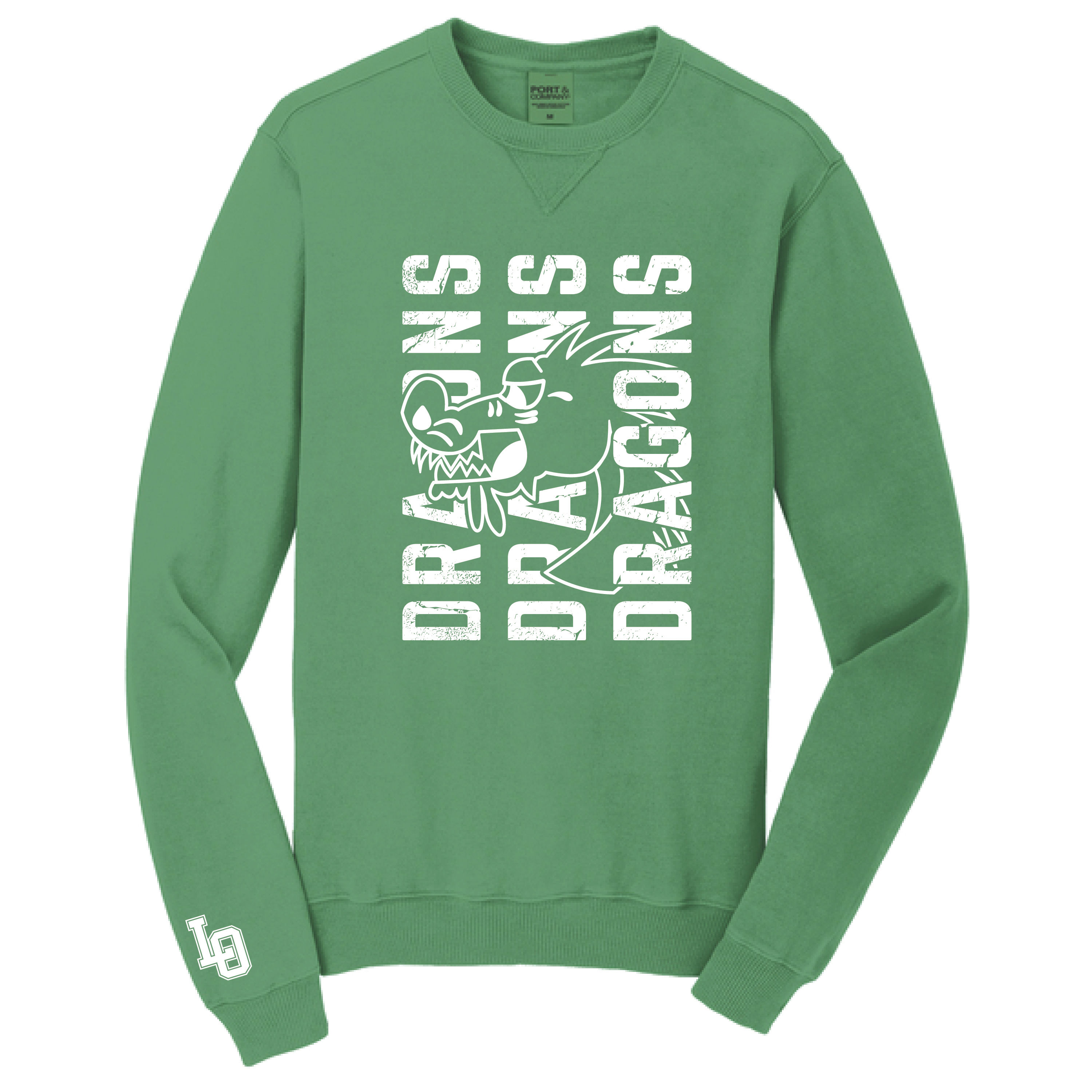 Dragons Repeat Beach Wash Crewneck Sweatshirt (adult)
