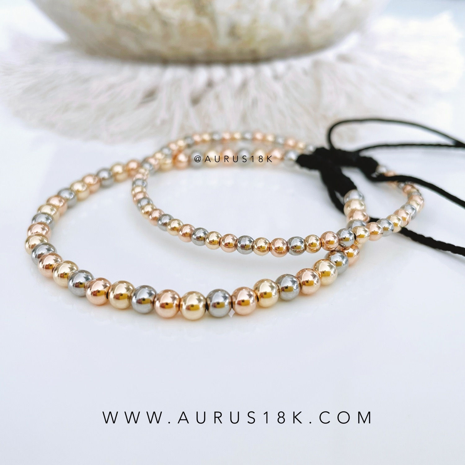 Pulseras Dúo Tres Tonos