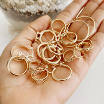 Inara oro laminado 18k. Oro Aurux. Aurus oro laminado 18k.Aretes, Topos y Candongas de oro laminado. 