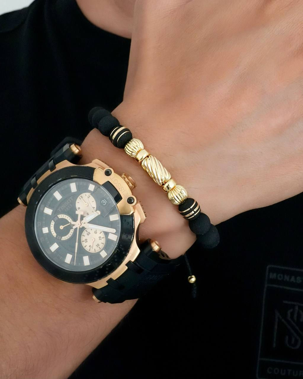 Pulseras para parejas. Pulseras oro laminado 18k. Joyas cali. Inara oro laminado 18k