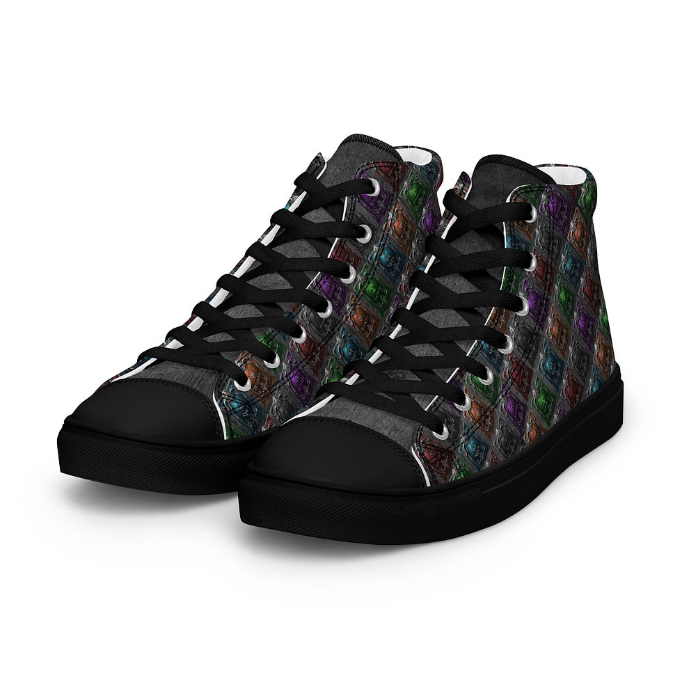 Thumbnail: High Top Canvas shoes Stephanie Hudson