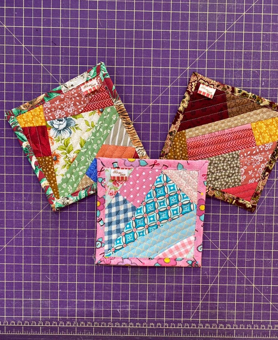 Miniatura: Porta Copo Caneca Patchwork Retalhos