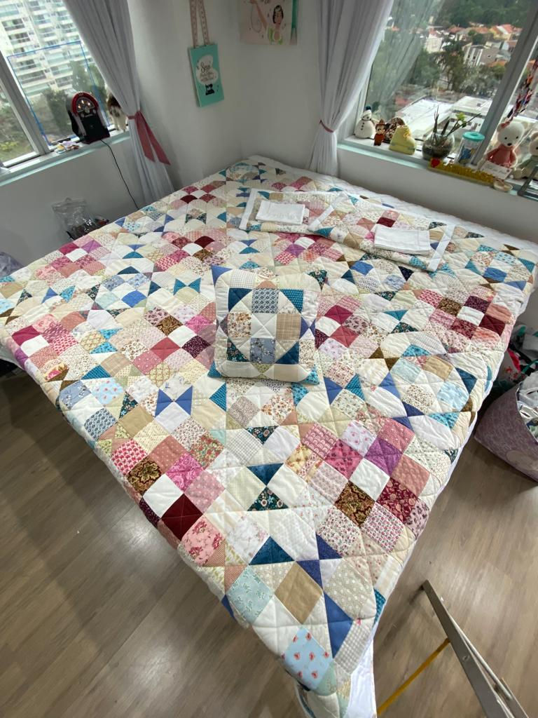 Miniatura: Colcha Patchwork Flores