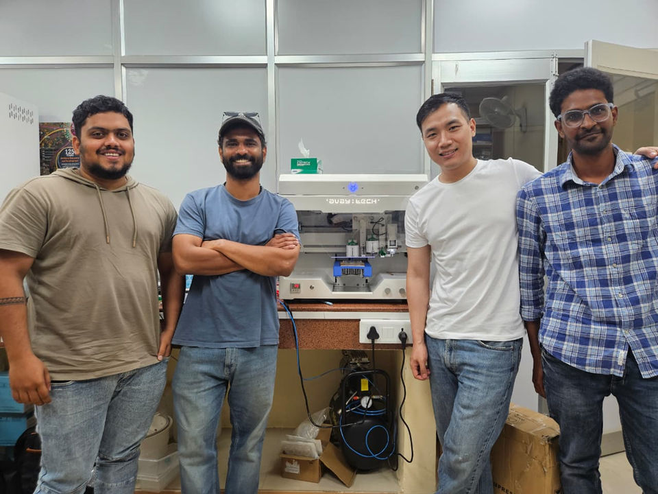 Avay Biosciences Mito Pro high-precision 3D bioprinter deployed for advanced pharmaceutical research at an IIT BHU laboratory