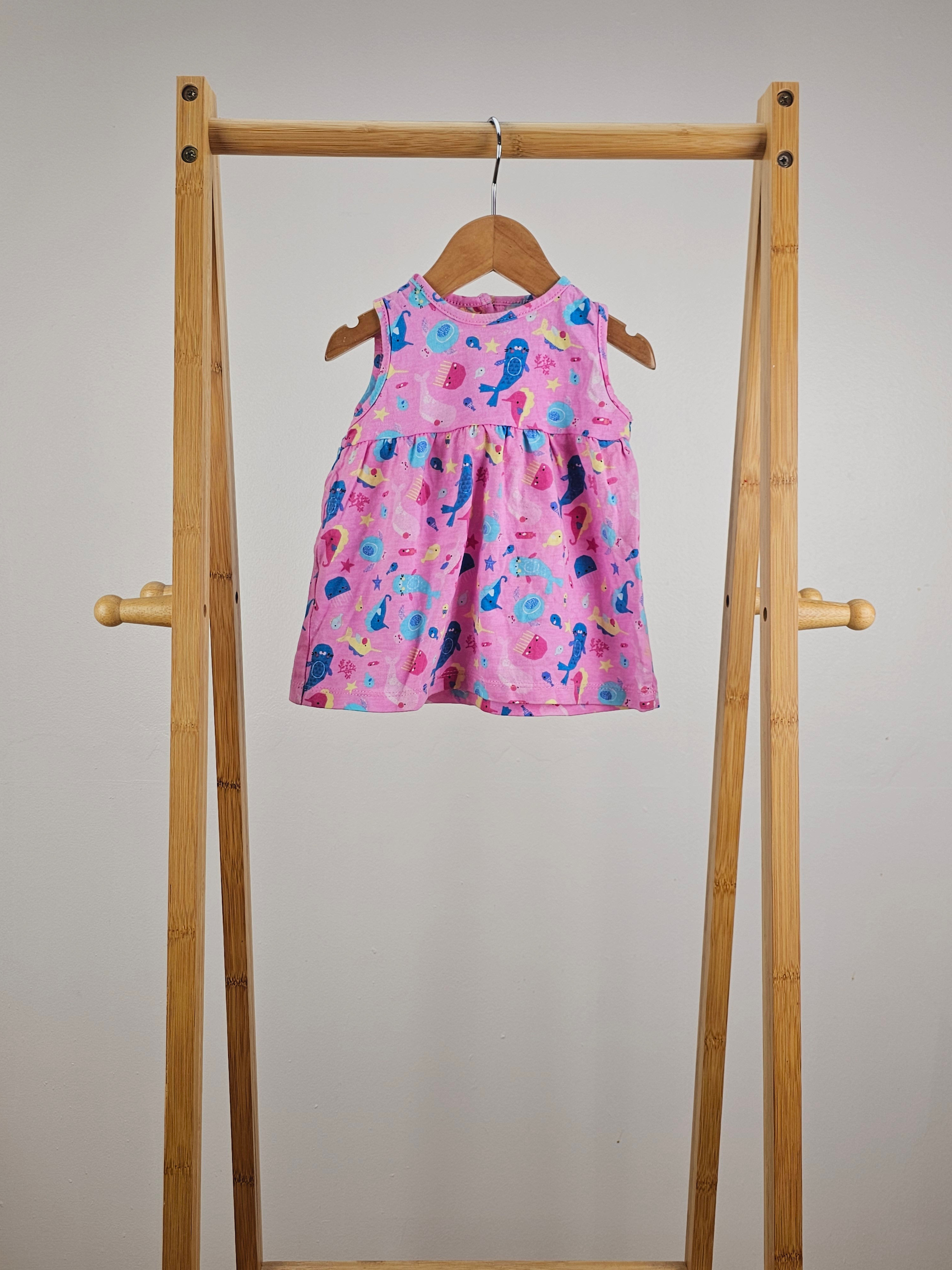 TU under the sea print top 3-6 months