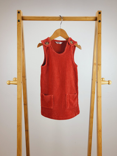 burnt orange pinafore dress Linen Pinafore Dress Old Linen Mill