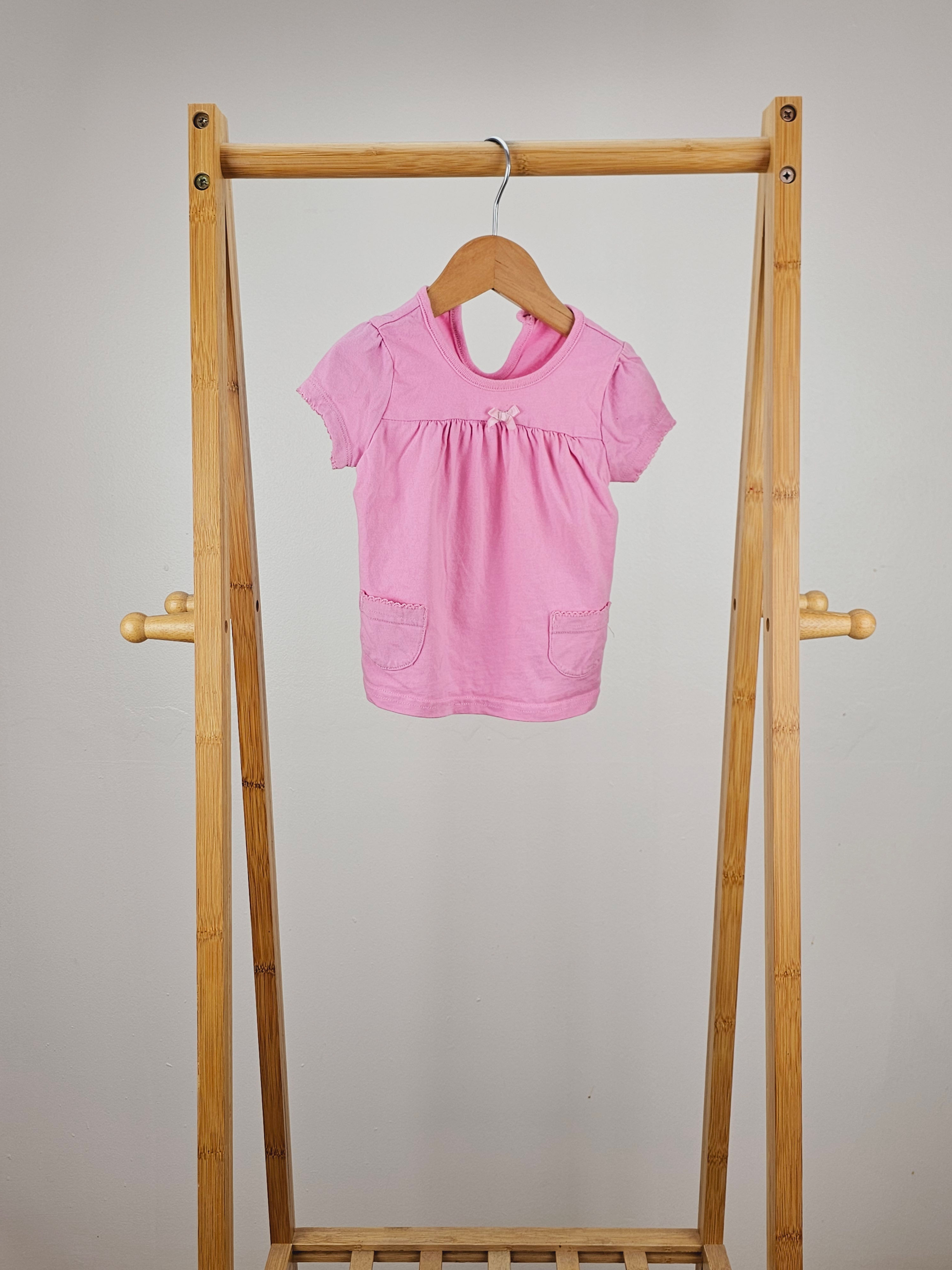 George pink t-shirt 6-9 months