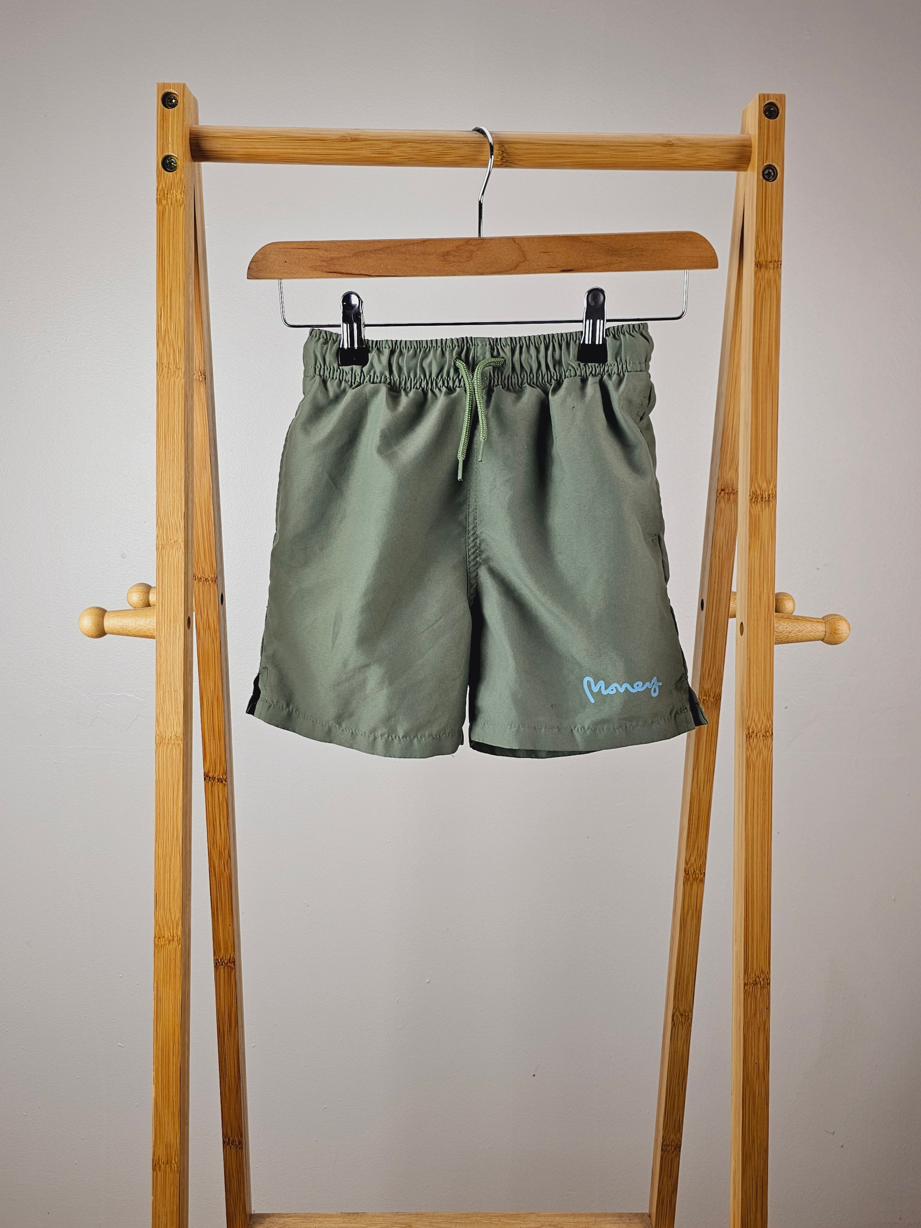 Money khaki swimming shorts 7-8 years