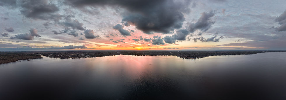 Sunset at Doctor's Lake.