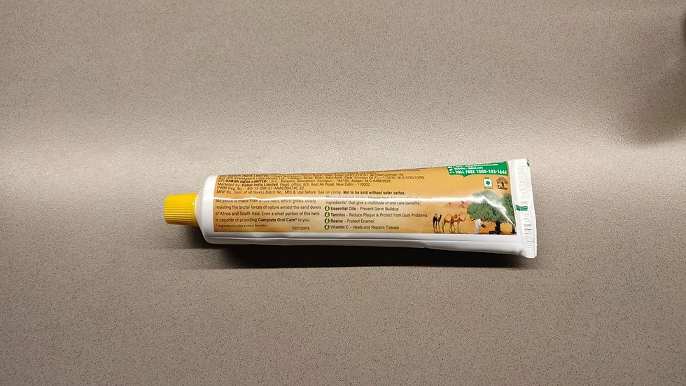 Miniaturbild: Dabur Meswak Zahnpasta – 200g Familiengröße (fluoridfrei, ayurvedisch)