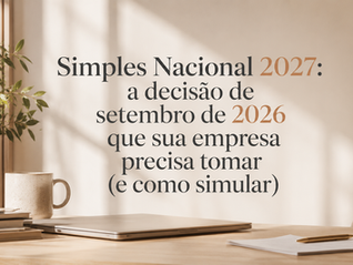 Simples Nacional 2027: a decisão de setembro de 2026 que sua empresa precisa tomar (e como simular)